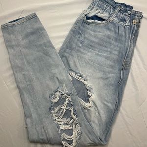 Kancan Paperbag Waist Mom Jeans